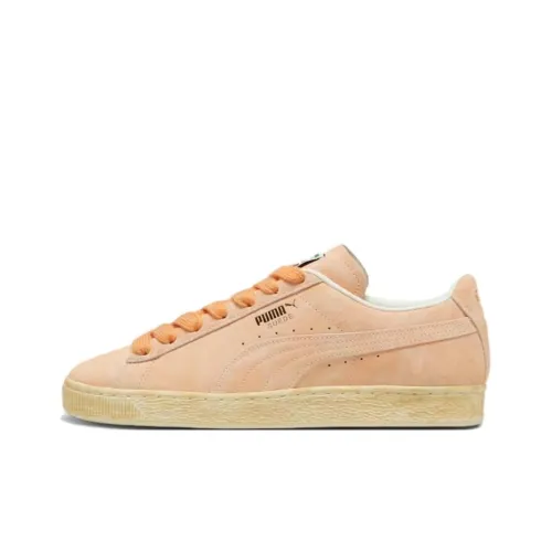 PUMA Suede Slip Resistant, Abrasion Resistant, Breathable Low Top Skateboard Shoes Unisex Orange