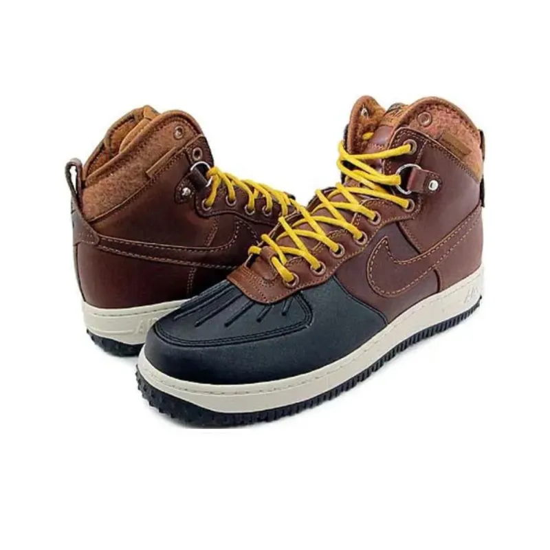 Nike Air Force 1 Duckboot Warm Slip Resistant Cushioning High Top Skateboard Shoes Unisex-2