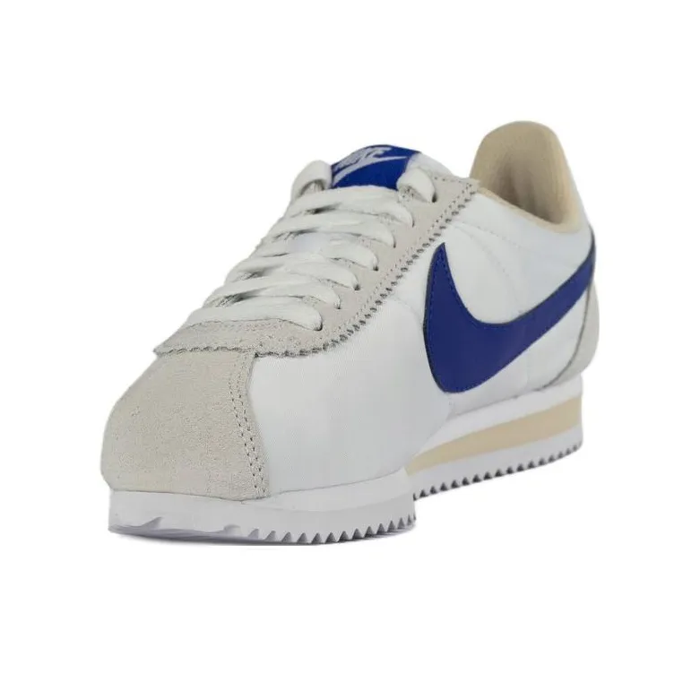 Nike Durable Breathable Low Top Running Shoes Unisex White Blue-2
