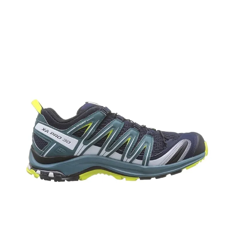 SALOMON XA PRO 3D Anti Slip Wear Resistant Low Top Running Shoes Men's Black Green-1