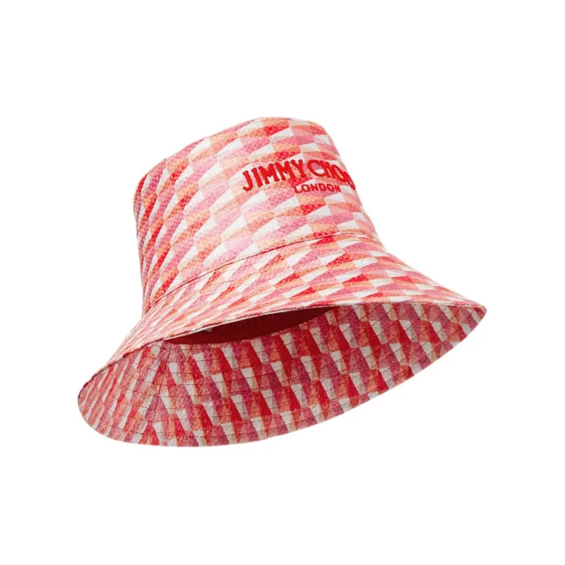 Jimmy Choo Polyester Bucket Hats Unisex Pink-1