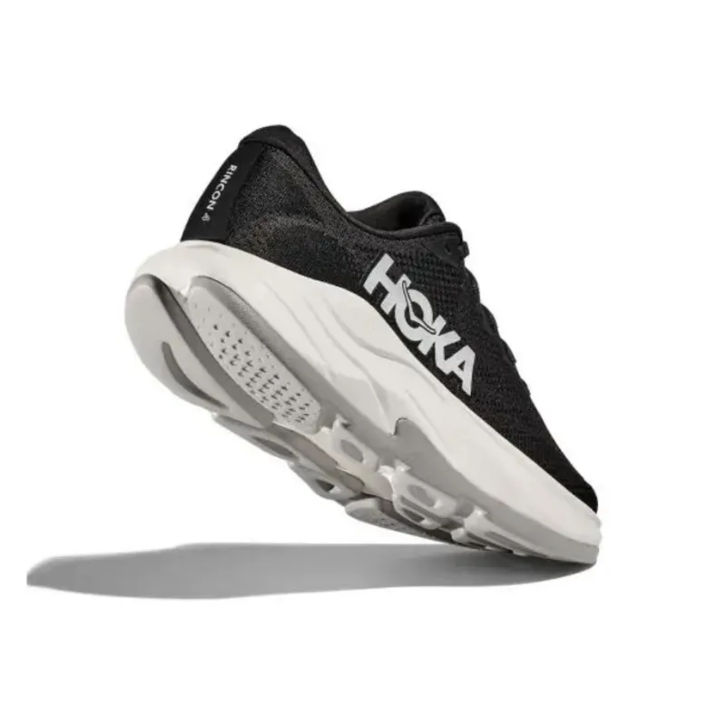 HOKA ONE ONE Anti-Slip Wear-Resistant Low-Top Running Shoes Men's Black White-6