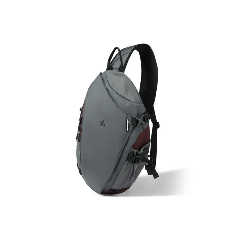GYXX Nylon Sling Bag, Crossbody Bag Unisex Chasing Shadows Black/Night Ash Gray/Firefly Green-4