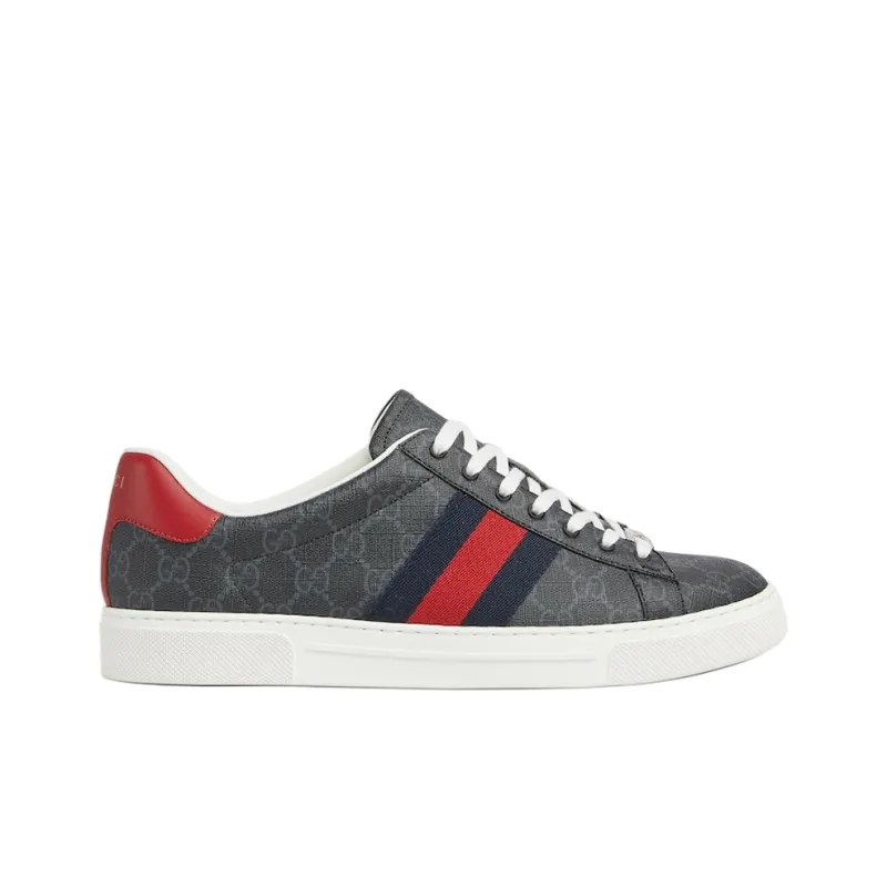 GUCCI Ace 'GG Supreme Canvas Black'-1