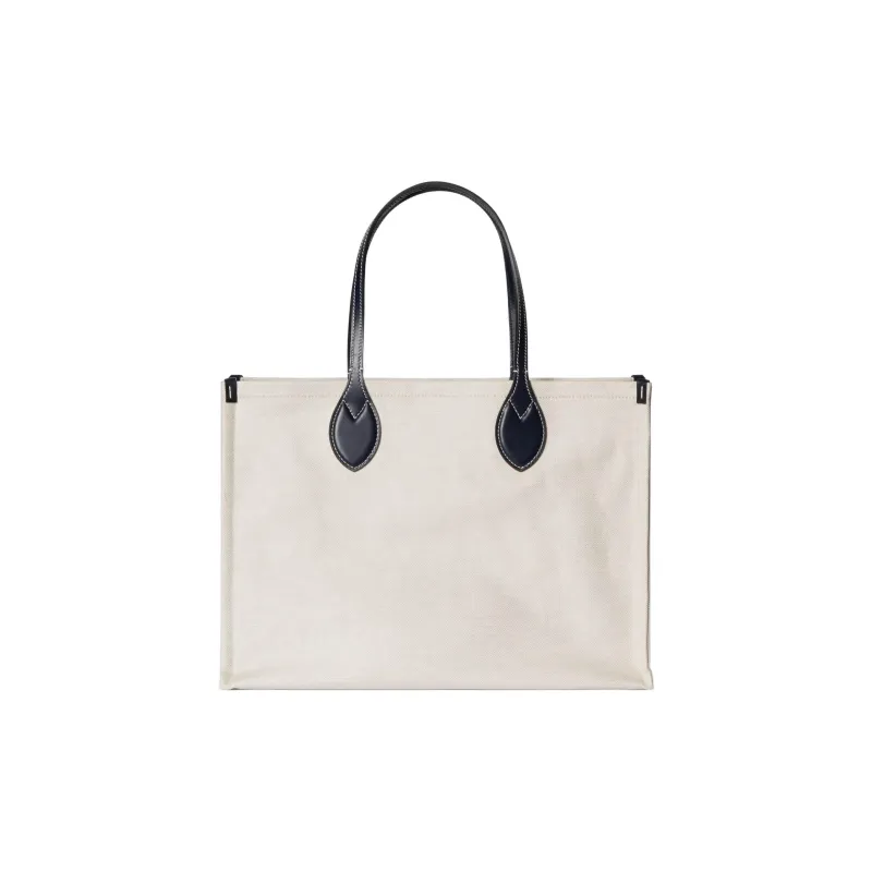 GUCCI Cotton Linen Blend Blend Canvas Canvas Bag Tote Bag Shopping Bag Shoulder Bag Handbag Regular Women's Beige-4