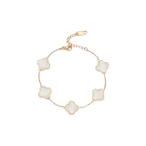 [White]Four-Leaf Clover Bracelet