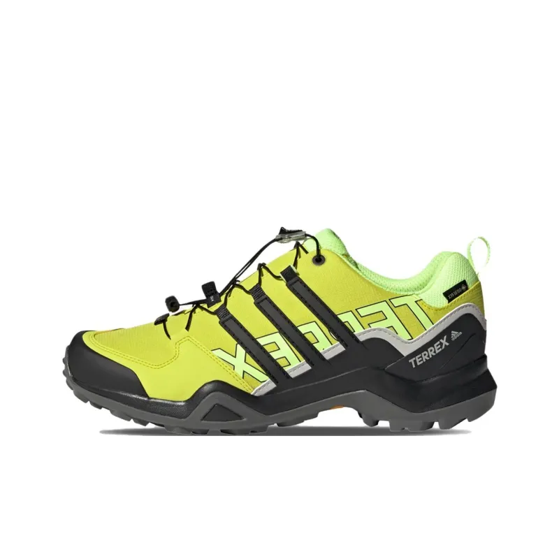 Adidas Terrex Swift R2 GTX Breathable Low-Top Outdoor Shoes Men's Yellow Black-0