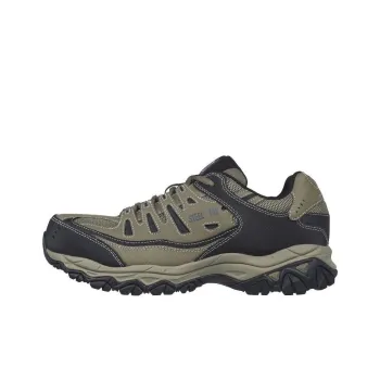 Skechers Work Relaxed Fit Cankton St Shoes 'Olive Green Black'