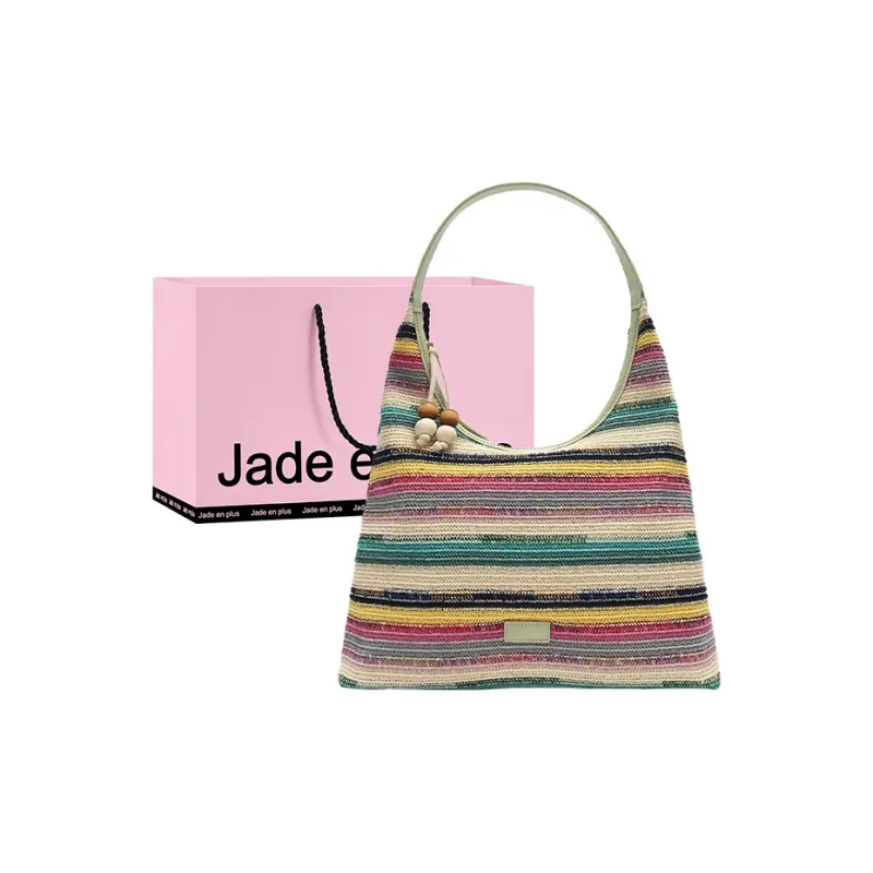 Jade En Plus Polyester Cotton Blend Shoulder Bag Regular Women's Multicolor-0