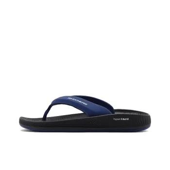 Skechers ON THE GO Stitching Flip Flops Men's Blue Black