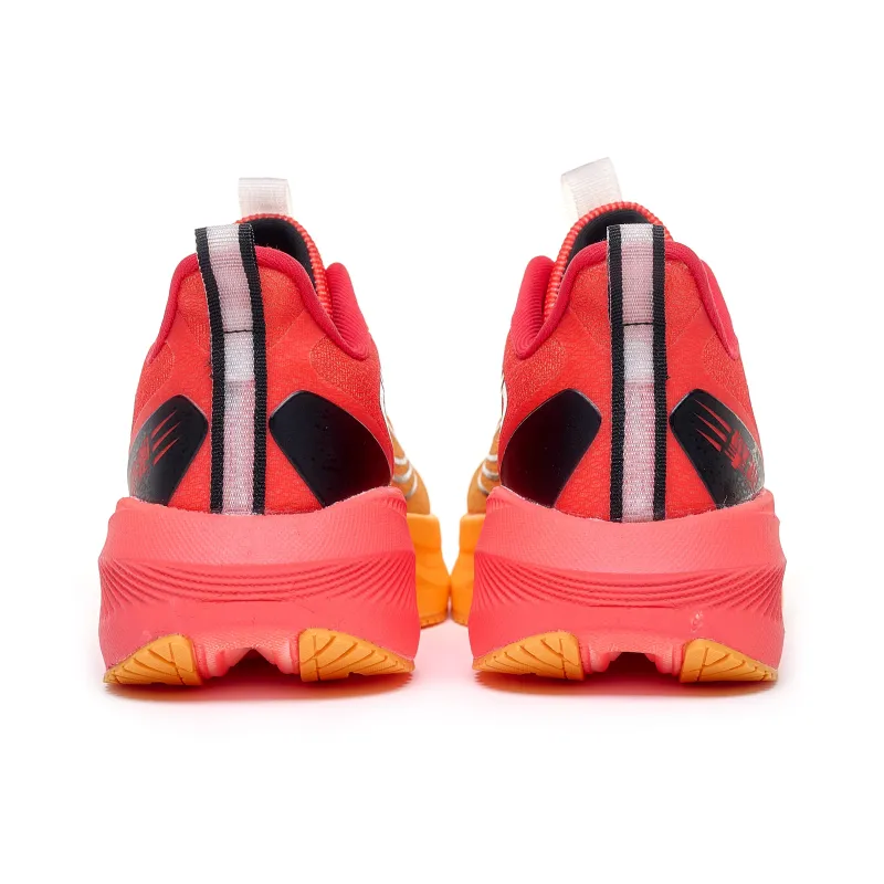 Qing Pao Low Top Running Shoes Men's Red Yellow-4