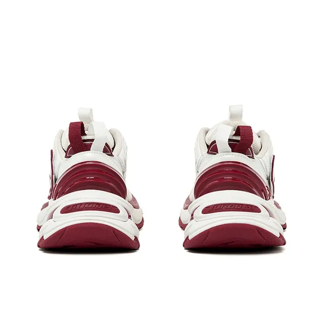 STA x OLD ORDER Cushioning Low Top Running Shoes Unisex White Red-3