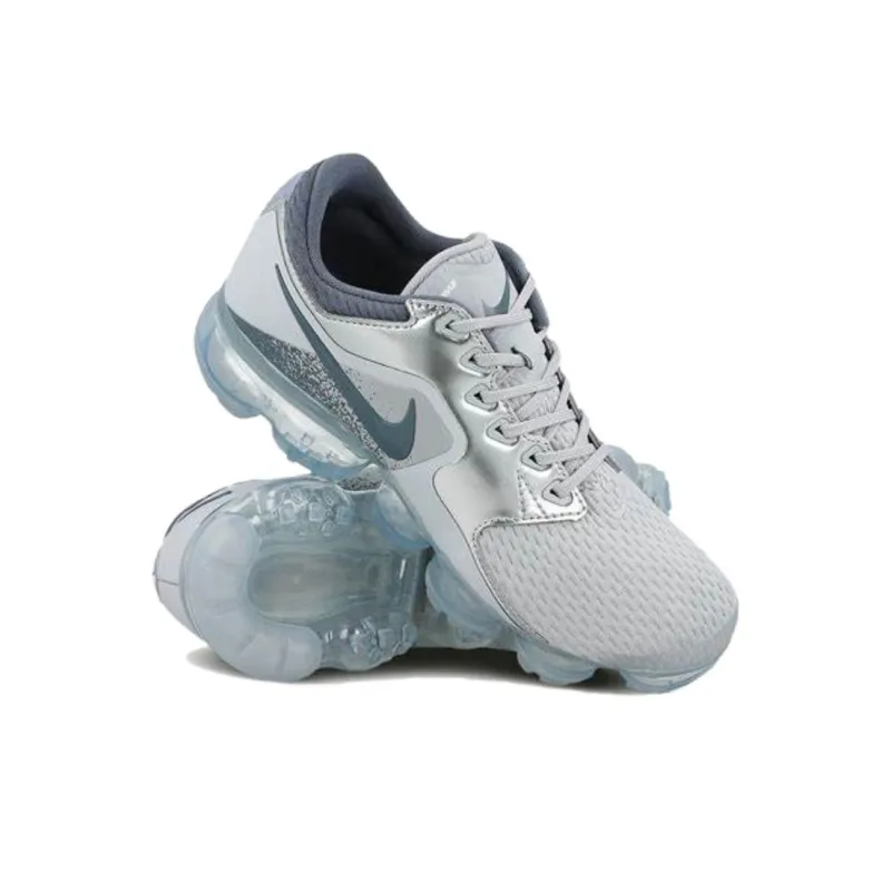 Nike AIR VAPORMAX Anti-Slip Wear-Resistant Low-Top Marathon Running Shoes GS Wolf Gray-4