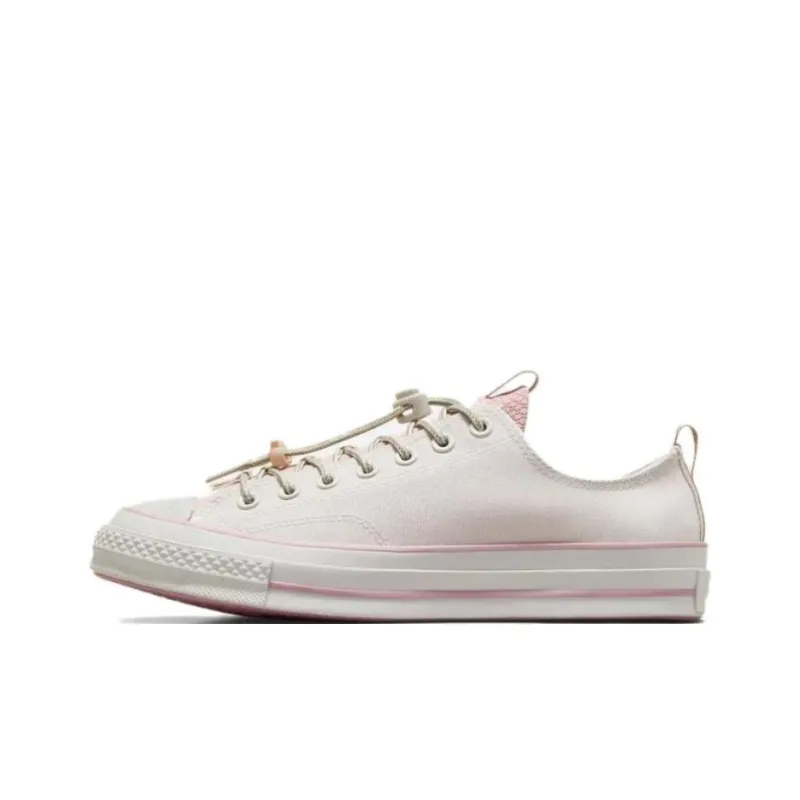 Converse Chuck 70 Anti Slip Wear Resistant Low Top Canvas Shoes Unisex White Pink-0