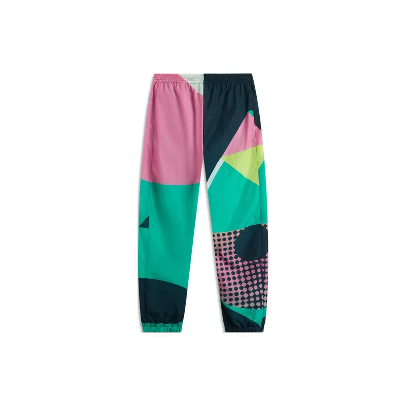 LiNing In My Name Knitted Sports Pants Unisex Dark Prussian Blue Copper Green All Over Print Color Group-1