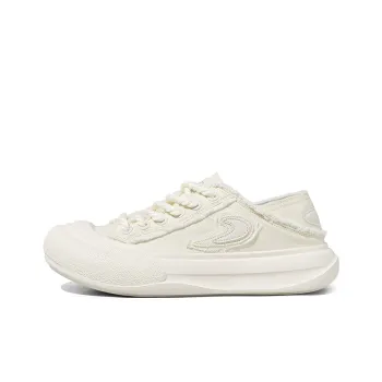 TCELLARS Canvas Shoes Unisex Low Top Beige/Black