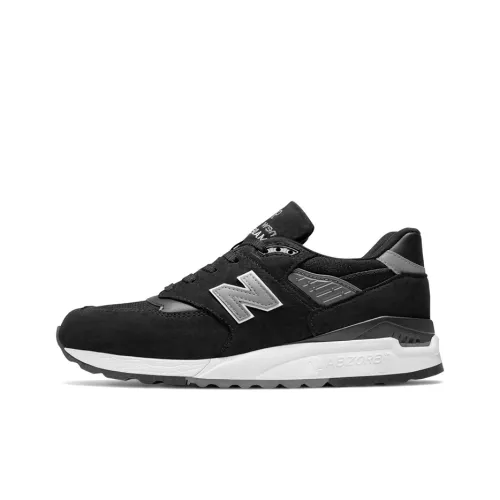 New Balance NB 998 Running Shoes Unisex Low-Top Black/White/Grey