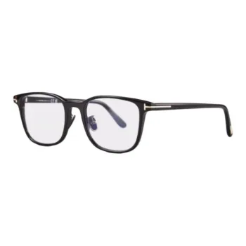 TOM FORD Injection Molding Plastic Irregular Shape Eyeglass Frames Unisex Black