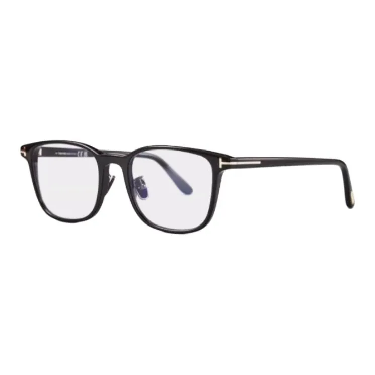 TOM FORD Injection Molding Plastic Irregular Shape Eyeglass Frames Unisex Black-0