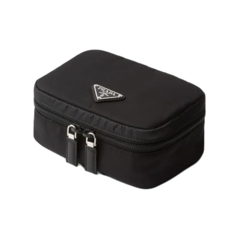 PRADA Recycled Nylon Storage Bag Small Size Unisex Black-1