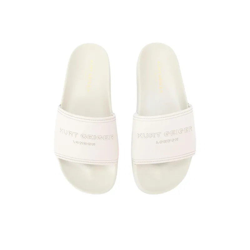 Kurt Geiger London Slide Slippers Men's White-3