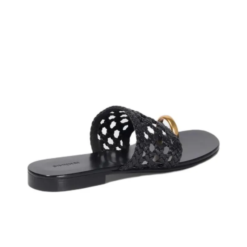 JONATHAN SIMKHAI Slide Slippers Women's Black-4