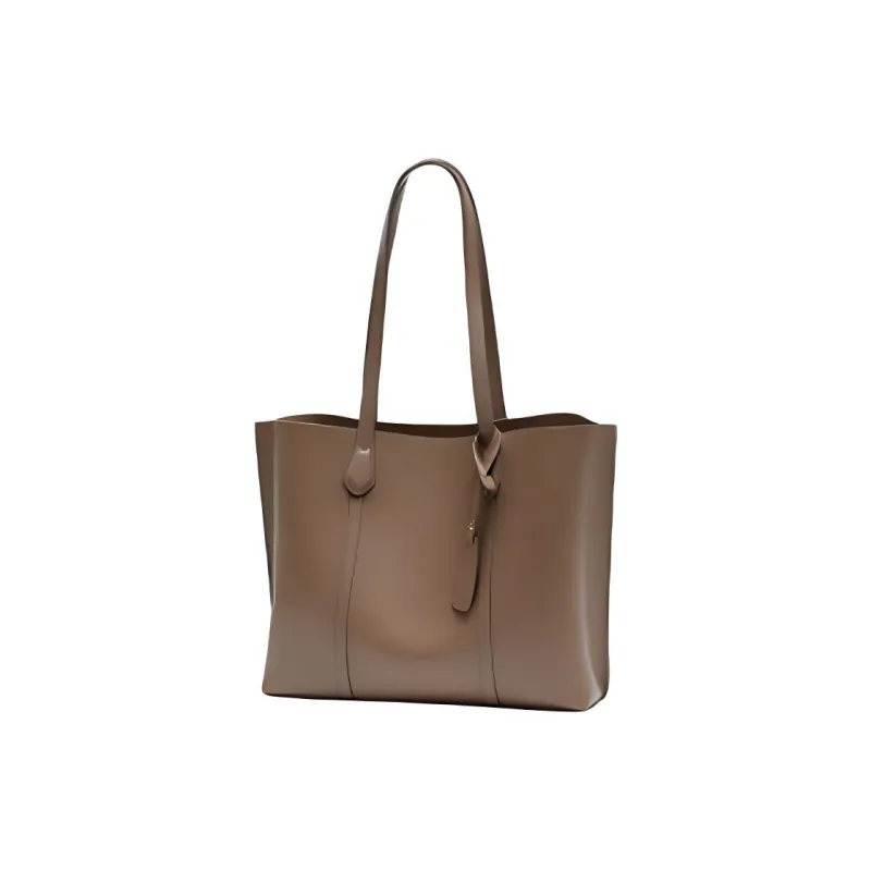 Kevin Cohen Cow Split Leather Handbag, Shoulder Bag Tubas Women's Smoke Gray-4