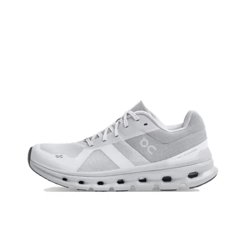 On Women's Cloudrunner Wide 'White Frost'