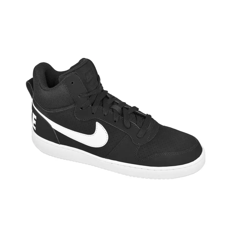 Nike Court Borough Mid Black/White-2