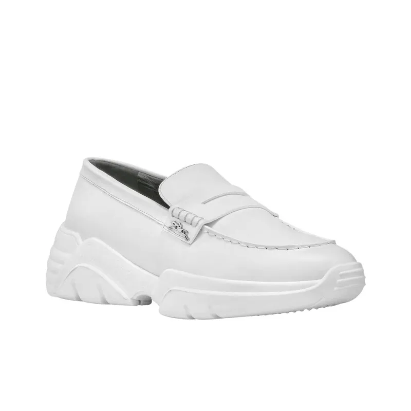 LONGCHAMP Le Pliage Loafers 5cm Women's White-2