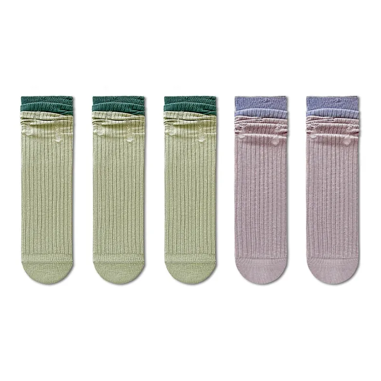 Taste The Color Mid Calf Socks Women's 5 Pack-7