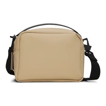 Rains Polyurethane Sports Bag Handbag Box Bag Shoulder Bag Unisex Black Light Pink Brown Gray