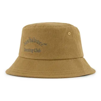 New Balance Cotton Bucket Hats Unisex Olive Green