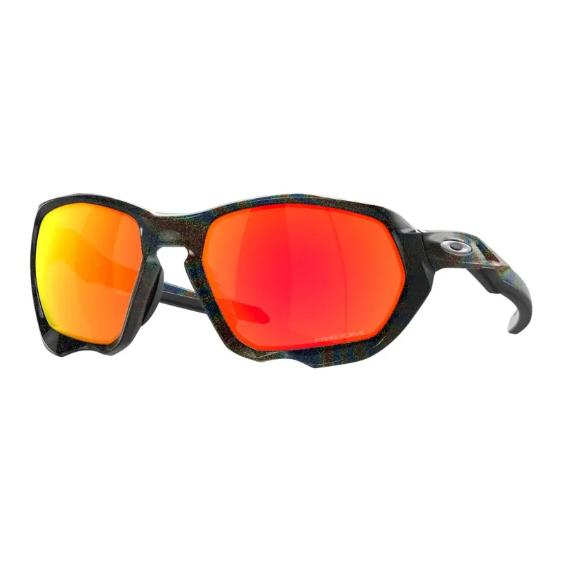 Oakley Nylon Irregular Shape Sunglasses Men's Black-0