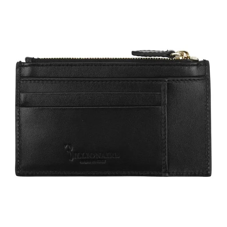 BILLIONAIRE BOYS CLUB Leather Card Holder Wallet Men's Black-1