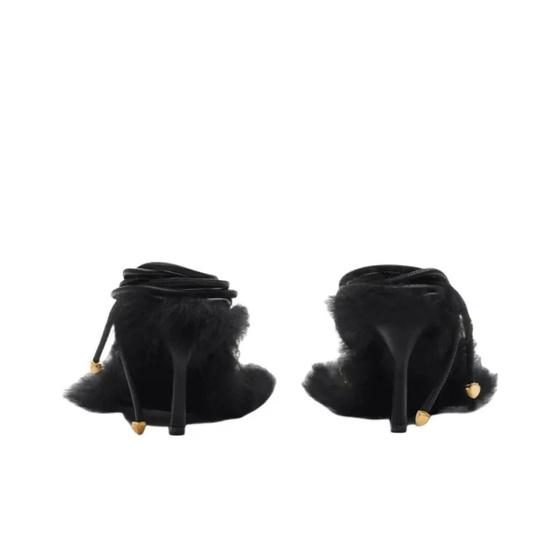 Burberry Slinky Strap Sandals 7.5cm Women's Black-3