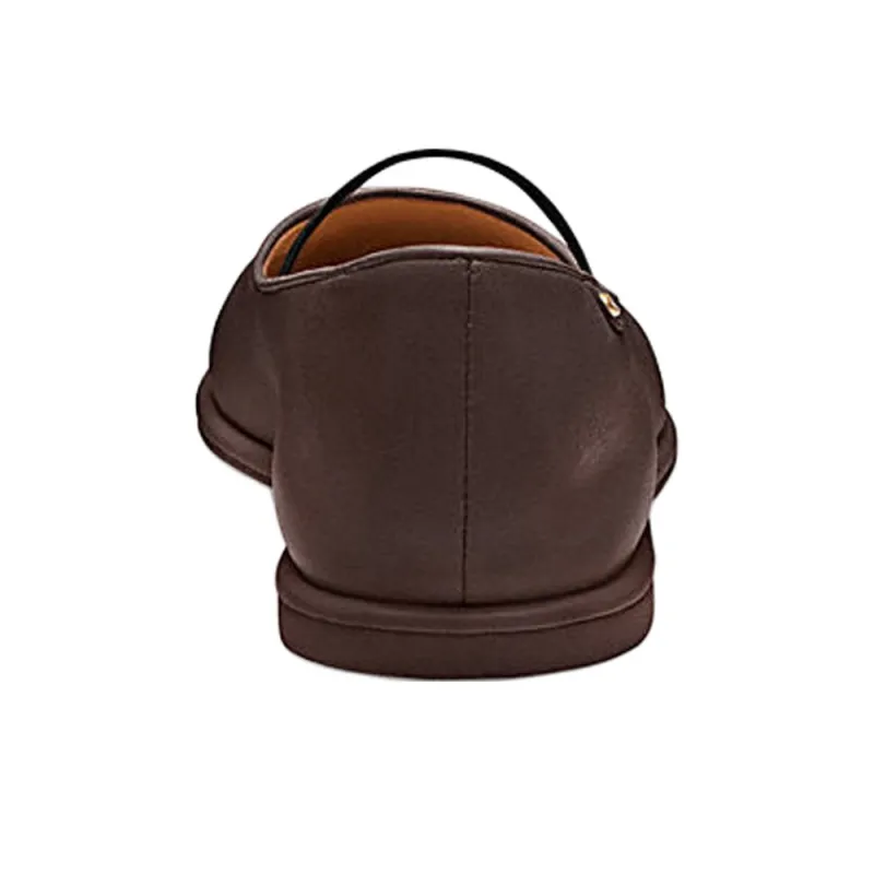 COACH Emilia Flat Mary Jane Shoes Women's Brown-4