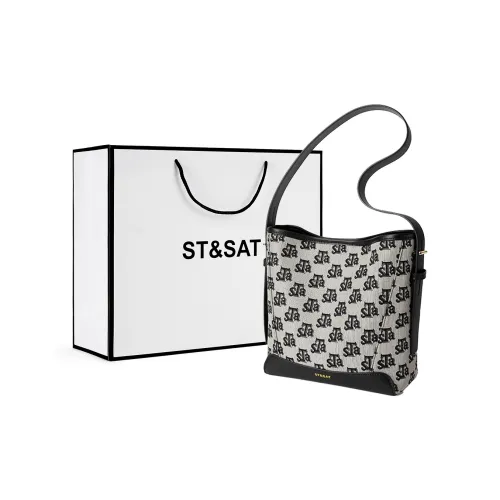 ST&SAT Shoulder Bags Black