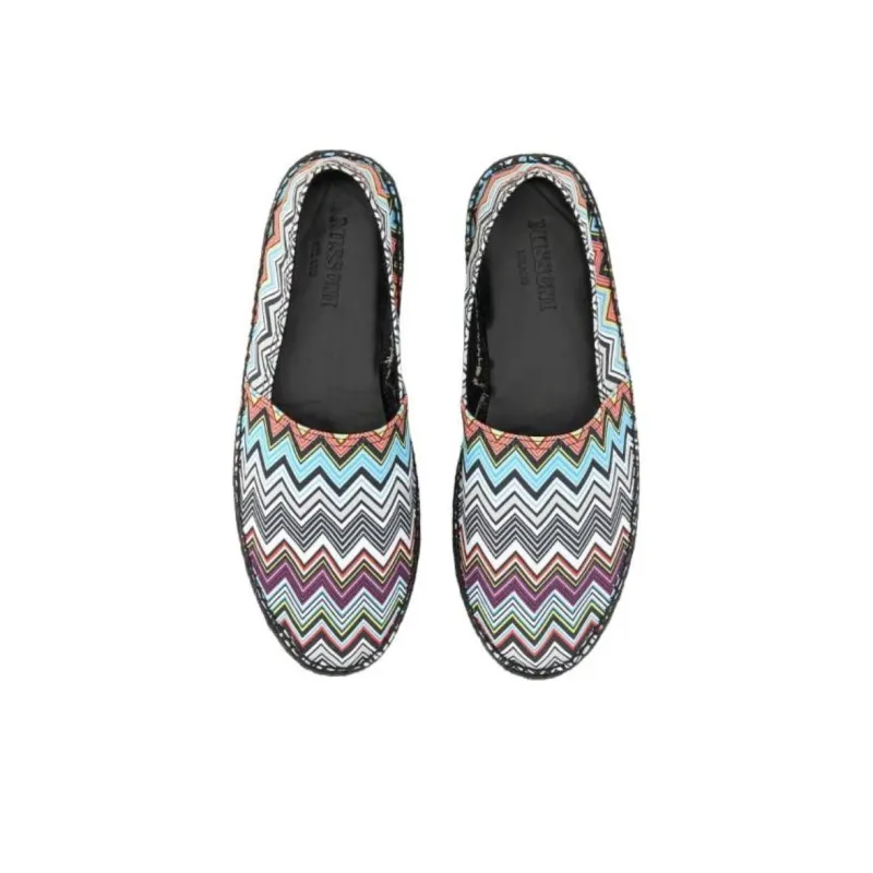 MISSONI Zig Zag Printed Slip On Espadrilles-4