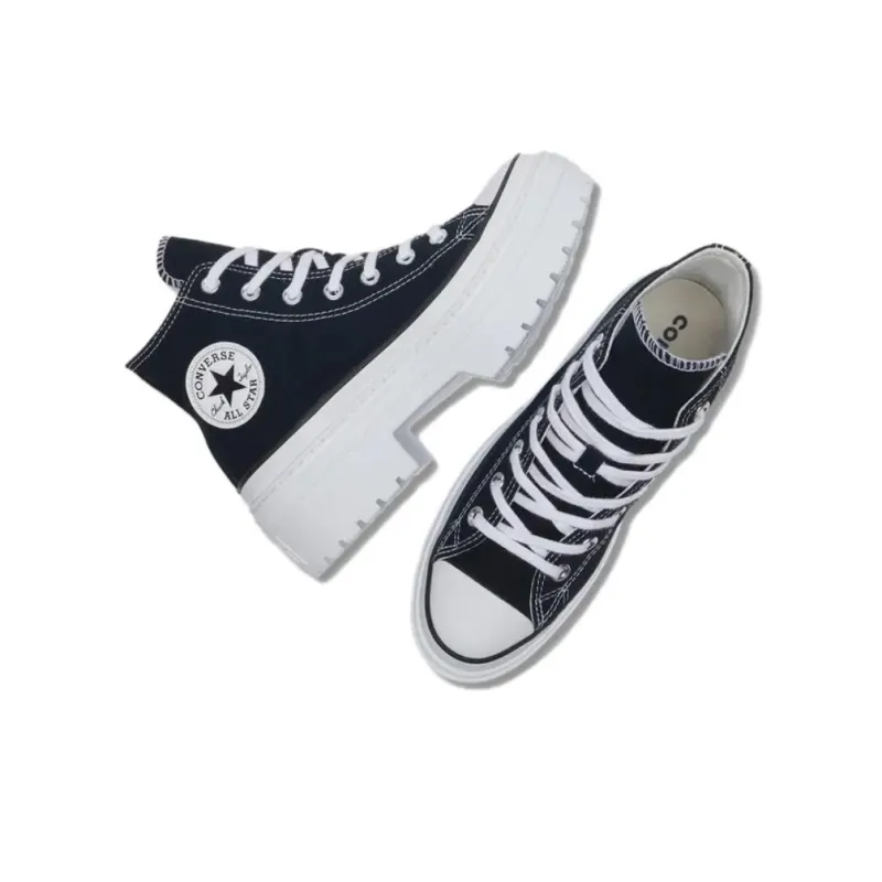 Converse Women's Chuck Taylor All Star Lugged Heel Platform High 'Black White' Women's-3