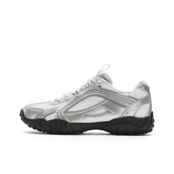 FILA PEBBLE Shock Absorbers With Slip Resistant Features Low Top Casual Shoes Women's Silver Gray/White