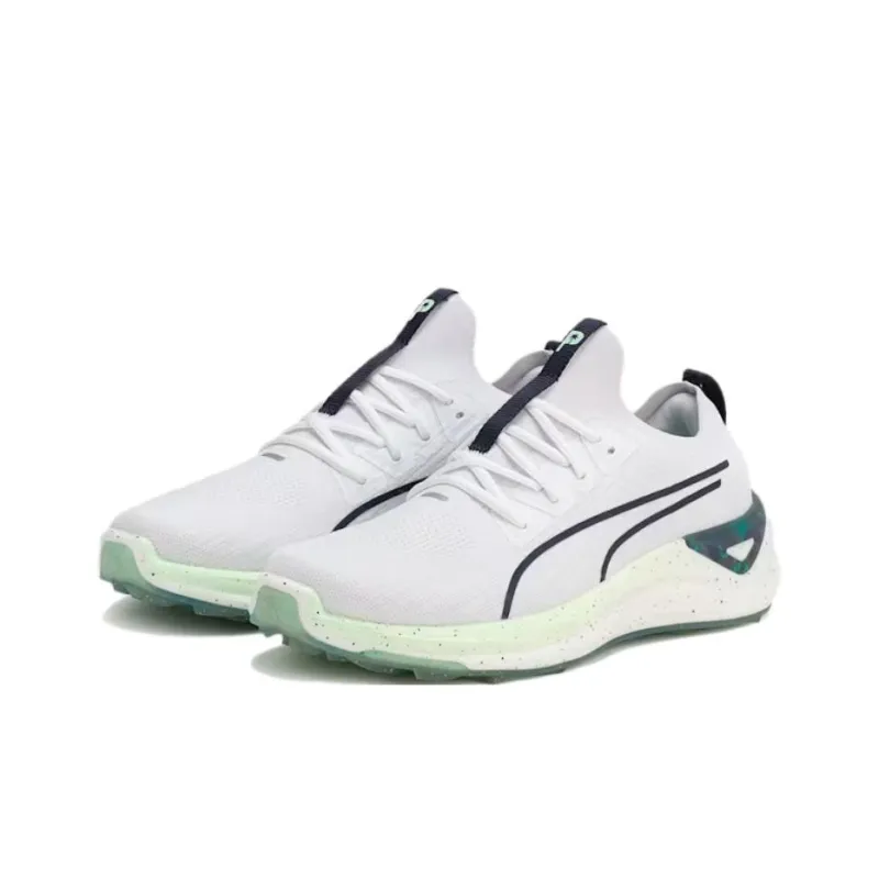 PUMA Slip Resistant And Abrasion Resistant Support Low Top Golf Shoes Men's White-2