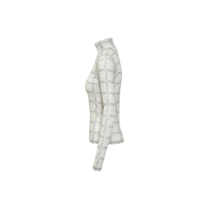 JW Anderson Logo Printed Semi Sheer Top-1