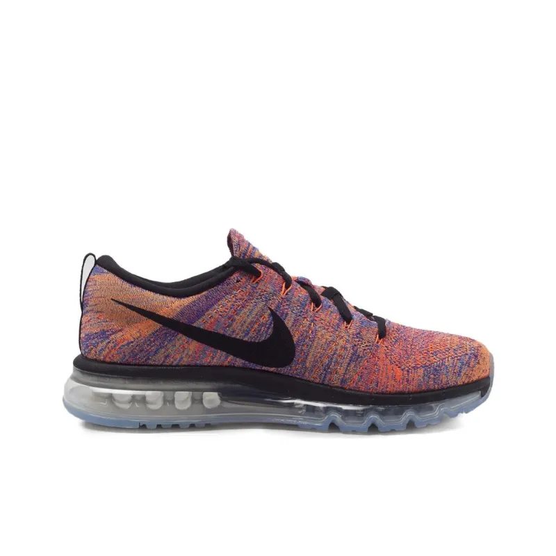 Nike Air Max Flyknit Cushioning Wear-Resistant Low-Top Running Shoes Women's Black Multicolor-1