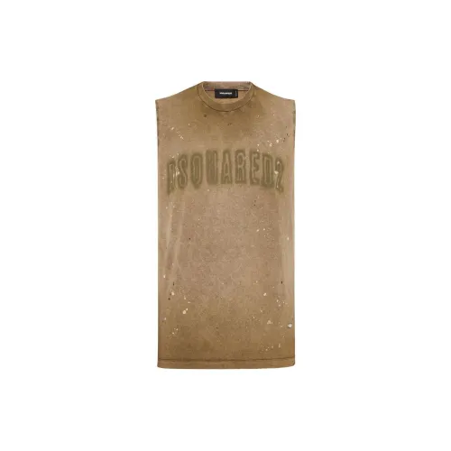 DSQUARED 2 Tank Tops Men Brown