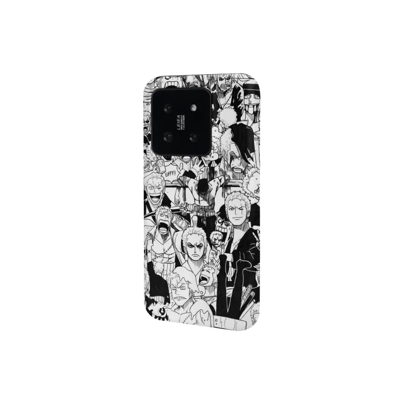Keshami PC Material Comic Zoro Fully Enclosed Impact Resistant Matte Phone Cases Compatibility Xiaomi 15 Pro/14 Pro-3