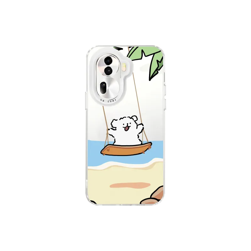 A Tidal Wave Matte Material Swing Puppy Phone Case Applicable For Vivoy100/y78/y77/y53s/y52s/y50/y35/y33/y32/y30-0