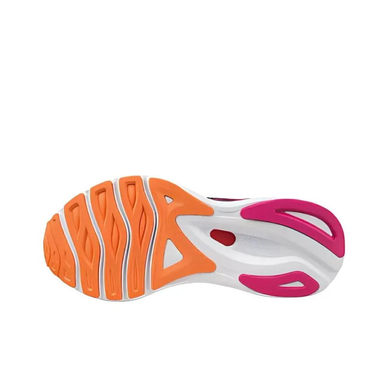 Mizuno Wave Sky 6 Cushioning Low-Top Running Shoes Women's Black Orange-3