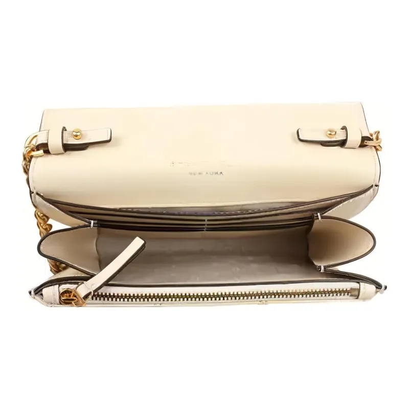 TORY BURCH TB Willa Sheepskin Envelope Bag Chain Small Square Bag Shoulder Bag Crossbody Bag Mini Women's Cream White-4