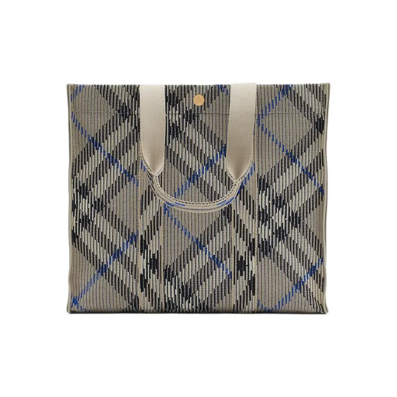 Burberry Polyamide Tote Bag Shopping Bag Handbag Shoulder Bag Women's Gray-2